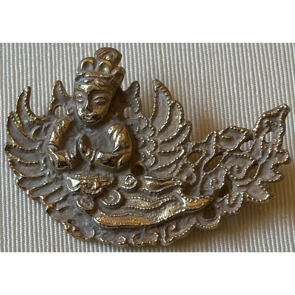 Vintage Siam Thailand Thai Figural Brooch Pin FABULOUS!